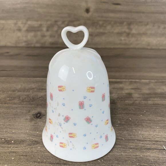 Vintage Precious Moments Holiday Wishes Christmas Tree Bell Ornament 1997 - Picture 3 of 7